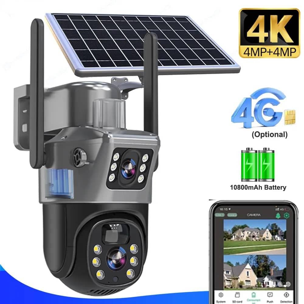 2-in-1 Solar Smart WiFi Camera