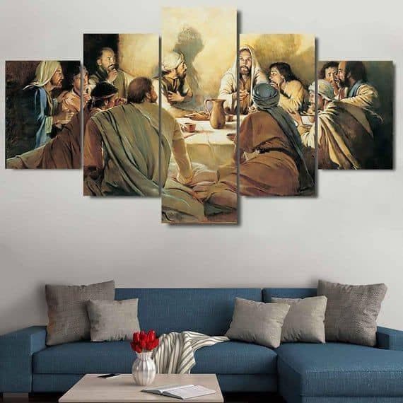 The Last Supper – 5-Panel Canvas