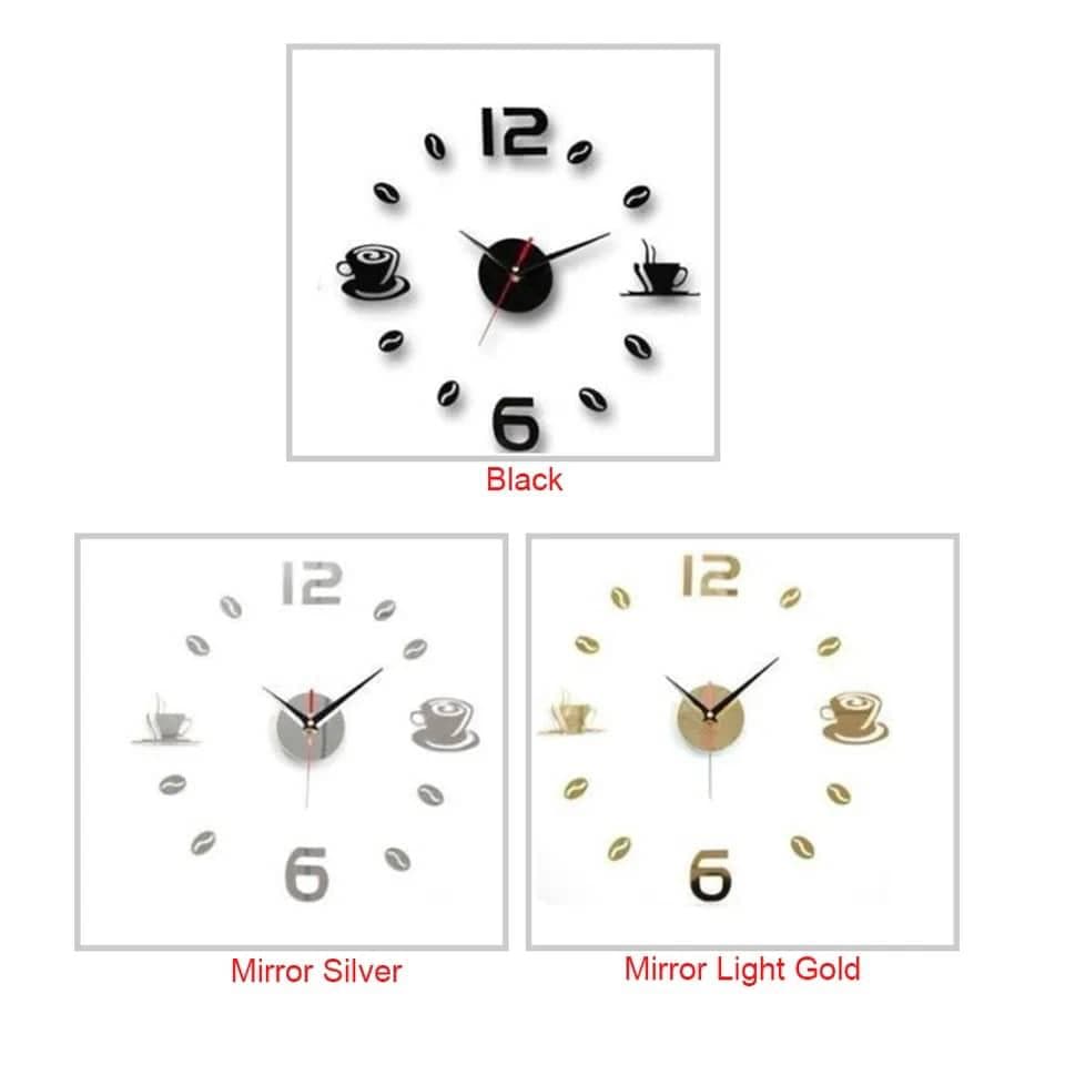 Coffee Cups DIY Wall Clock