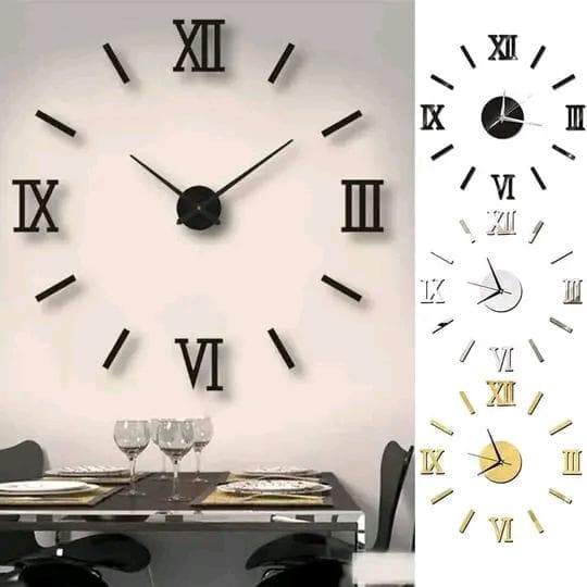 Roman Numerals DIY 3D Wall Clock